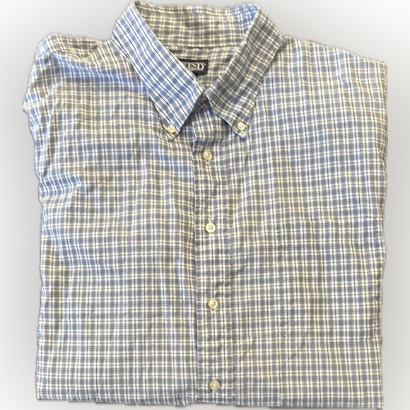 Lands' End Other - Lands' End | Blue and White Casual Button Down checkered Shirt